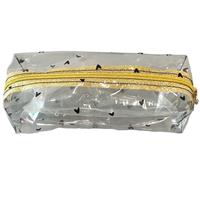 Hearts Clear Pencil Case