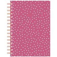 A5 Wiro Pink Spot Notebook