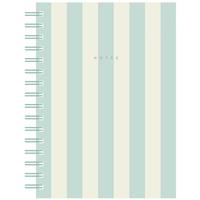 A5 Wiro Teal Stripe Notebook