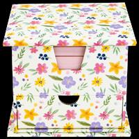 Floral Memo Cube with Draw