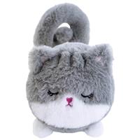 PlayWorks Hugs & Snugs Furry Grey Cat