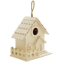 Wooden Fenced Birdhouse
