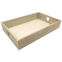 Wooden Crate with Hearts