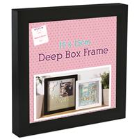 Black Deep Box Frame - 15cm x 15cm