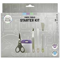 Vinyl Tools Starter Kit - 5 Piece Set - Digital Craft Hub - Vinyl Cutting Machine Accessories - Craft Supplies