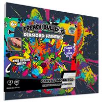 French Bull Dog Splat Planet A3 Diamond Painting Kit - 5 Piece Set - Diamond Art Kits - Arts & Crafts