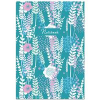 B5 Flexi Floral Botanical Notebook - Blue - Notebooks - Stationery Supplies