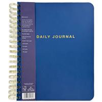 Faux Leather Daily Journal - Navy Blue - Notebooks - Stationery Supplies