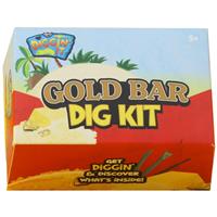 Gold Bar Dig Kit - 4 Piece Set - Diggin It - Digging Kit For Kids - Activity Toys
