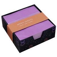 Mini Memo Cube Moon & Stars - 410 Sheets - Purple - Sticky Notes - Stationery Supplies