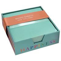 Mini Memo Cube Rainbow Happiness - 410 Sheets - Blue - Sticky Notes - Stationery Supplies