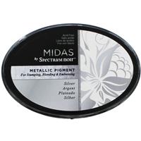 Midas by Spectrum Noir Metallic Pigment Inkpad - Silver, Art & Craft, Brand New