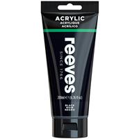 Reeves Acrylic Paint: Black 200ml