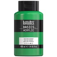 Liquitex Basics Acrylic Paint 400ml: Light Green Permanent