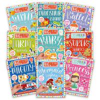 Big Stickers for Little Hands 10 Book Collection Sticker Book - Make Believe Ideas - Kid's Activity Books (Bundle)