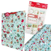 Christmas Wrapping Kids Bundle: Blue