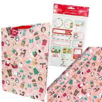 Christmas Wrapping Kids Bundle: Pink