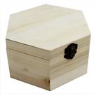 Large Hexagonal Wooden Box
