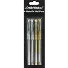 Scribblicious Metallic Gel Pens - Set Of 4