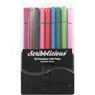 Scribblicious Premium Felt Pens - Set Of 18