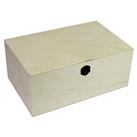 Rectangle Natural Wooden Box - 30 X 20 X 13Cm