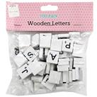 White Wooden Letter Tiles: Pack Of 100