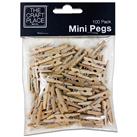 Mini Wooden Pegs: Pack Of 100