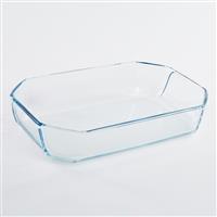 Two Pack Clear Glass Food Containers