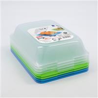 Four Pack Multicoloured Container Set