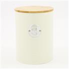 Cream Reusable Country Kitchen Biscuit Tin 18x13.5cm