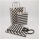 6 Pack Black & White Gift Bags 31x23cm