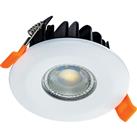 Integral LED Integrated Fire Rated IP65 Dimmable Colour Switching CCT Downlight 6W 500lm in White Ch