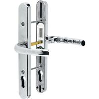 Yale PVCu Universal Replacement Door Handle Polished (Pair) in Chrome Zinc