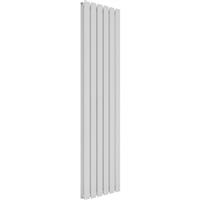 Azur Emilia Duplex Designer Panel Radiator 1800 x 448mm 4365Btu in White Steel