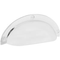 Shell Pull Handle Polished Chrome in Silver