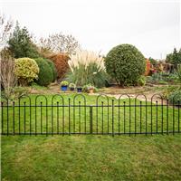 Apollo Easy Fit Fence Post 116cm (4 Pack) in Black Galvanised Steel