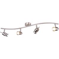 Inlight Pluto Satin GU10 4 Bar Spotlight in Nickel