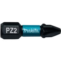 Makita Impact Rated Bit PZ2 x 25mm (2 Pack) in Black