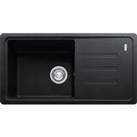 Franke Malta Kitchen Sink & Drainer Onyx Single Bowl in Black Granite