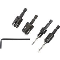 Allen Snappy Drill Countersink & Plug Cutter Set Each (5 Piece)