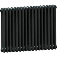 Arlberg Classic 3 Column Volcanic Radiator 600 x 812mm 3532Btu in Anthracite Steel