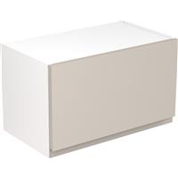 Kitchen Kit Flatpack J-Pull Kitchen Cabinet Wall Bridge Unit Super Gloss 600mm in Light Grey MFC