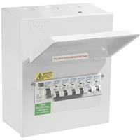 Axiom Metal Consumer Unit + 80A Type A RCD + 6 MCBs 6 Way