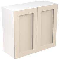 Kitchen Kit Flatpack Shaker Kitchen Cabinet Wall Unit Ultra Matt 800mm in Cashmere MFC