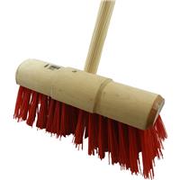 Hill Brush Company Industrial Stiff Yard Broom With Handle 13" (330mm) PVC
