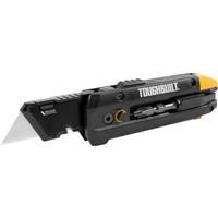 ToughBuilt 5-in-1 Electrician's Folding Utility Knife in Black Steel