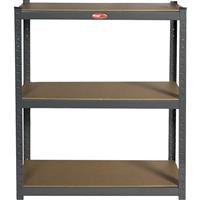 BPC Fixings Heavy Duty Boltless Shelving System 3 Tier Mdf/Steel