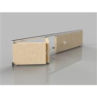 Slik Bi-Fold Folding Door Gear 1219mm in Silver