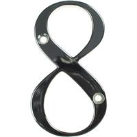 Fab and Fix Fab & Fix Hardex Door Numeral Polished 8 in Chrome Zinc