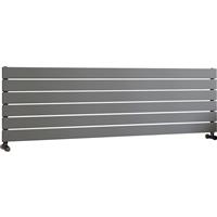 Ximax Oxford Single Horizontal Designer Radiator 445 x 1500mm 2515Btu in Silver Steel